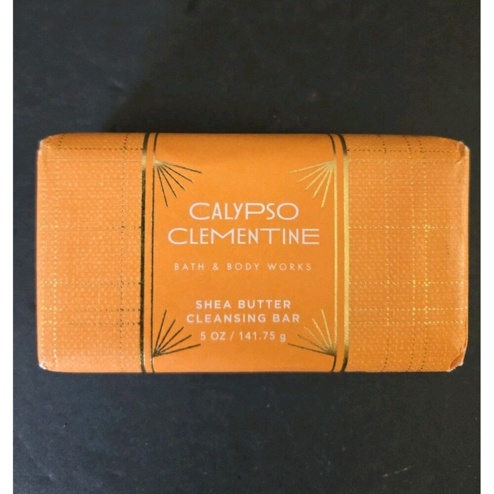 BATH and BODY WORKS CALYPSO CLEMENTINE Shea Butter Cleansing Bar *New *